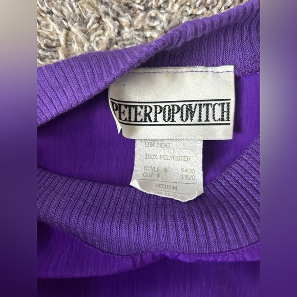 Peter Popovitch Vintage 90s Women’s Pant Set in Purple size medium - Picture 5 of 12